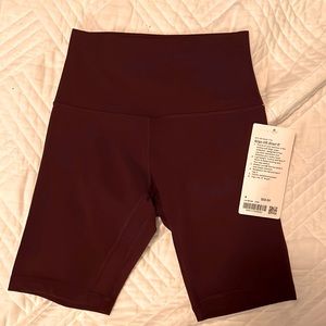 NWT Size 4 Lululemon Align HR Short 8” in Cassis